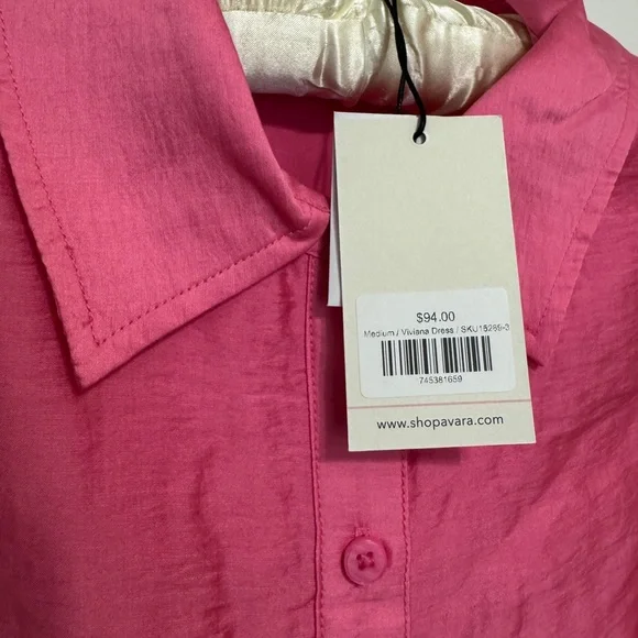 Avara Current Air Viviana Hot Pink Dress Size Medium New with Tags - Picture 7 of 10